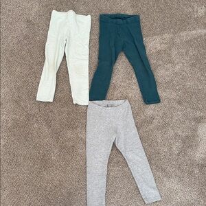 Cat & Jack Kids Leggings - Cream, Teal, and Gray